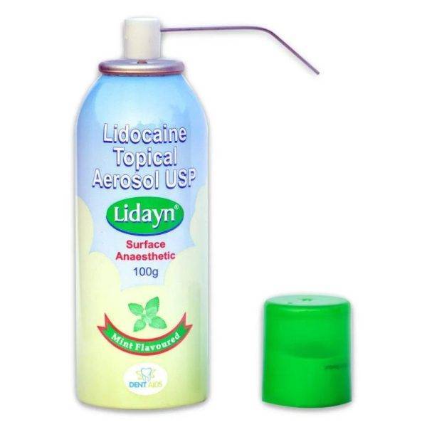 Dent Aids Lidayn Spray - Lidocaine Topical Aerosol