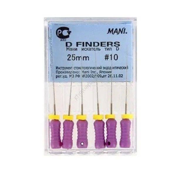 MANI D Finders 25mm 10No Dental Root Canal