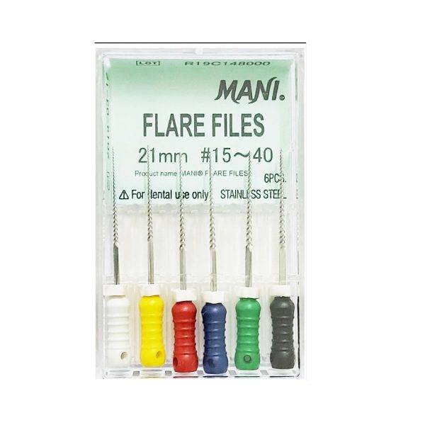 MANI Flare Files 21mm – 6 Files Pack