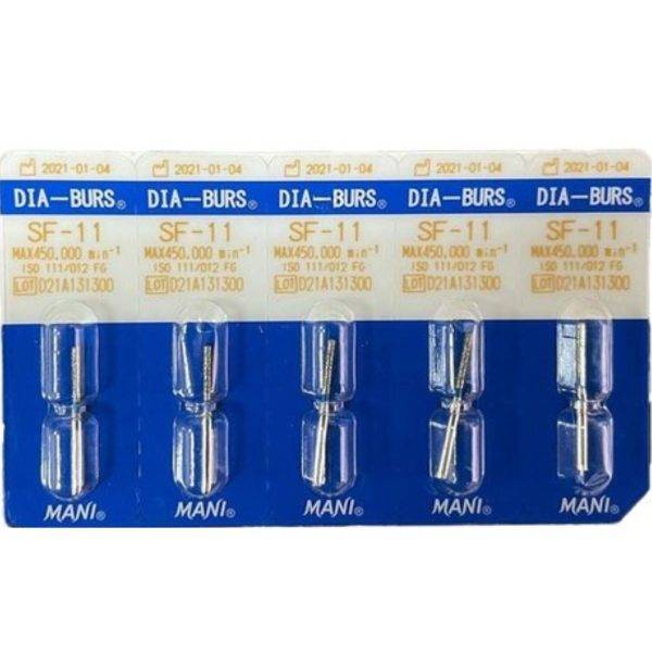 Mani Diamond Burs - Straight Flat End / SF Series