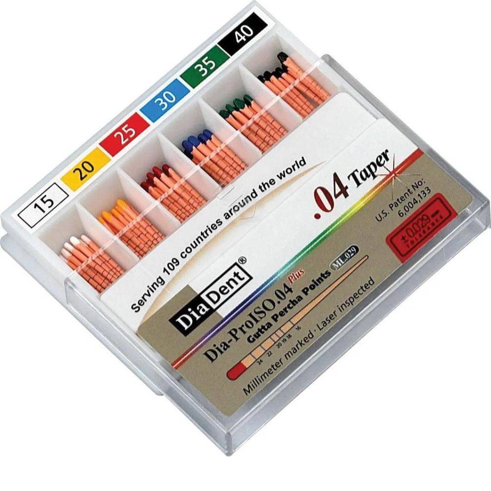 DiaDent Gutta Percha Points- 4% – GP Points