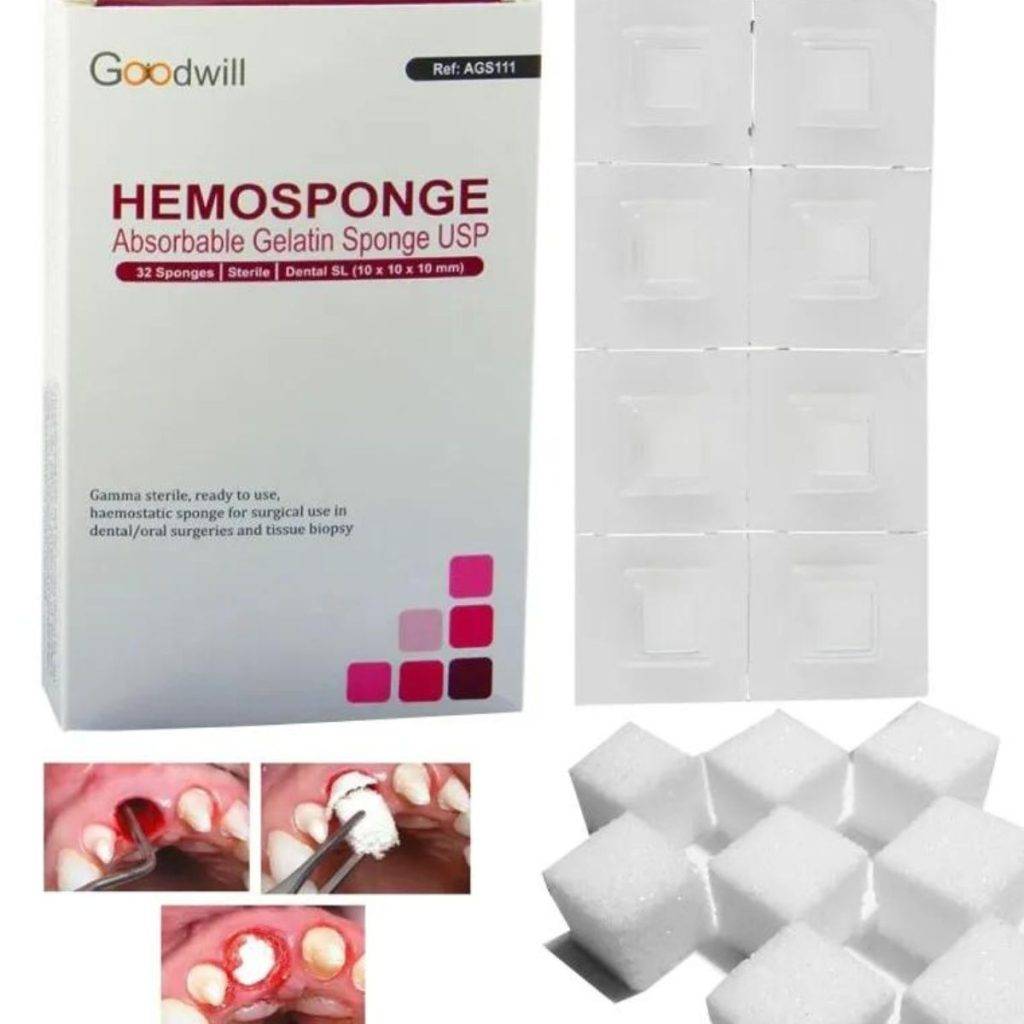 Goodwill Hemosponge 10x10x10mm Absorbable Sponge