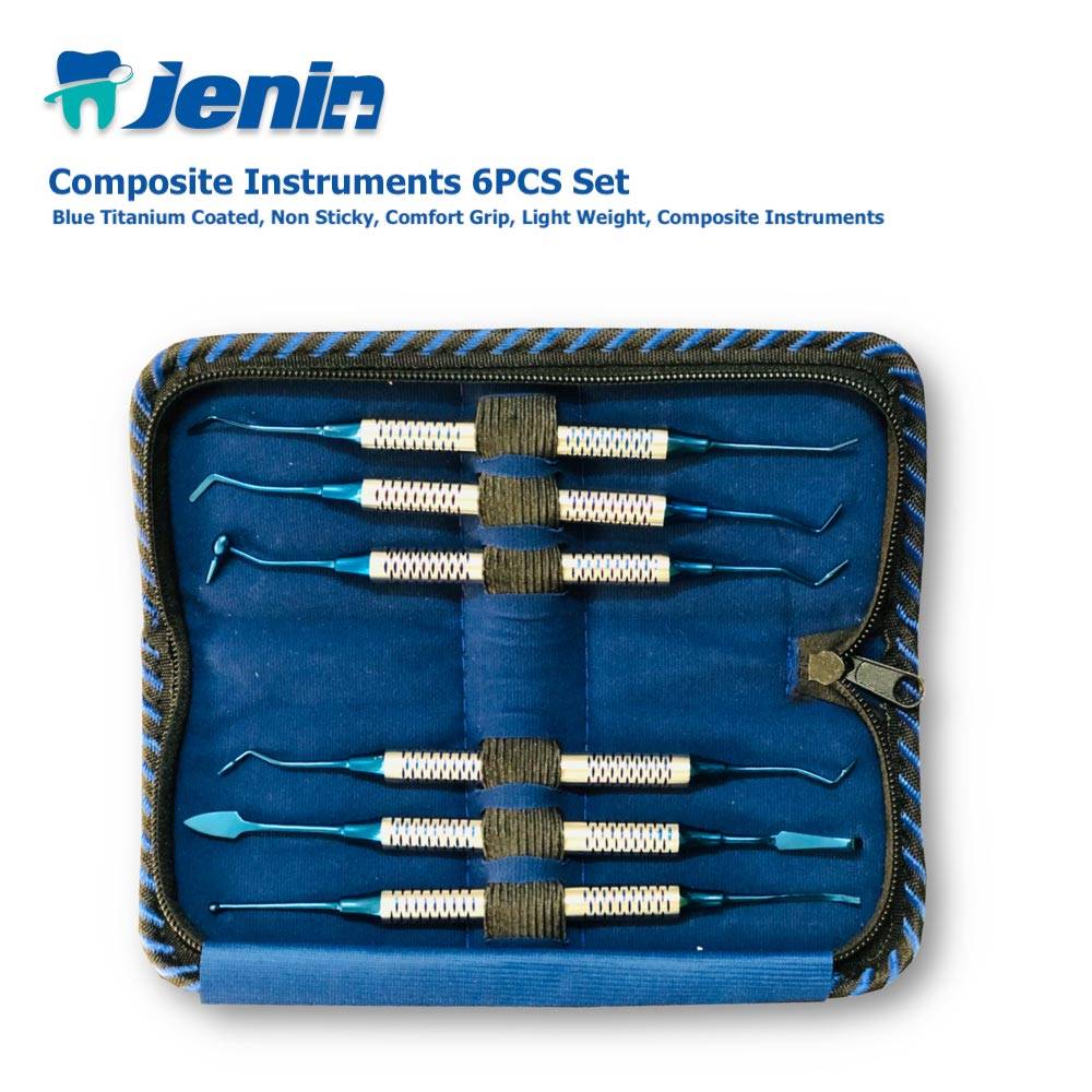 JENIN Composite Instruments 6 Pcs Set-Blue Titanium Coated