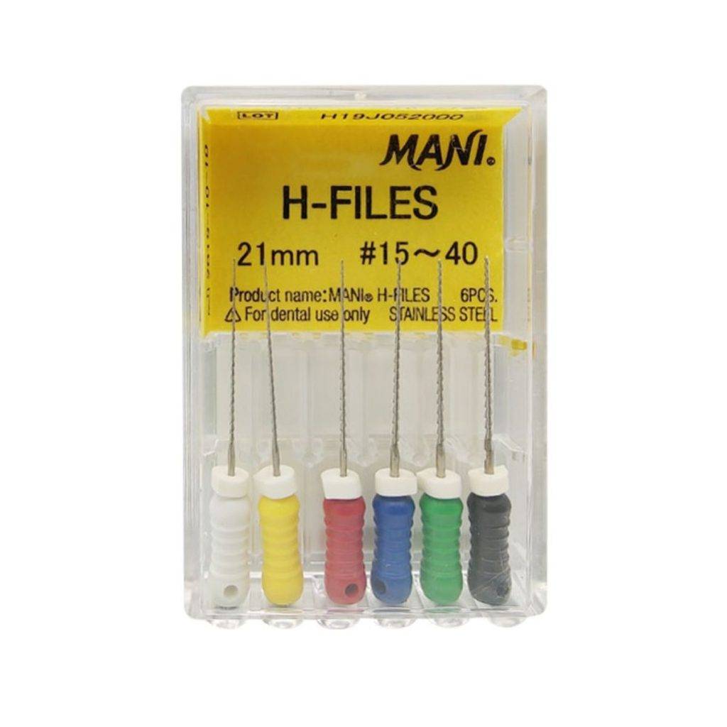 MANI H-Files 21mm – 6 Files Pack