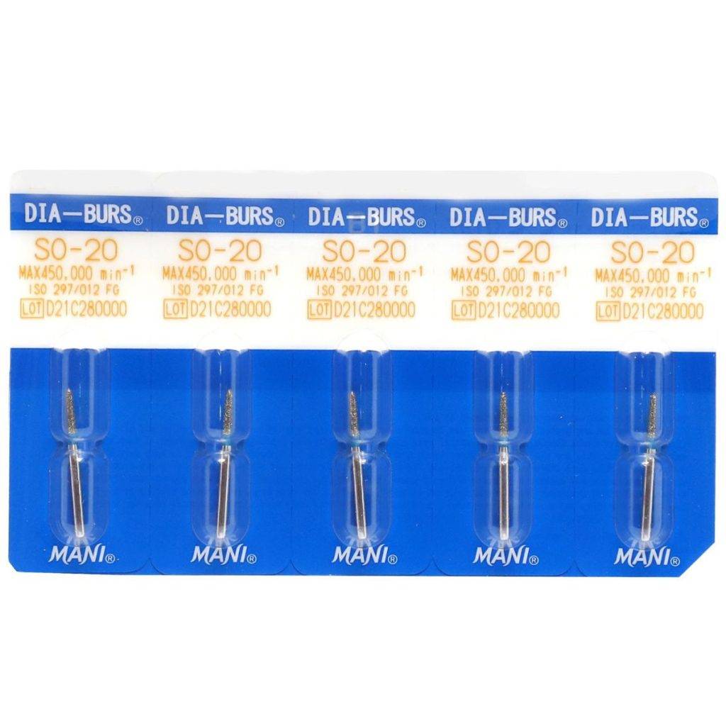 Mani Diamond Burs – SO Series / Straight Ogival End