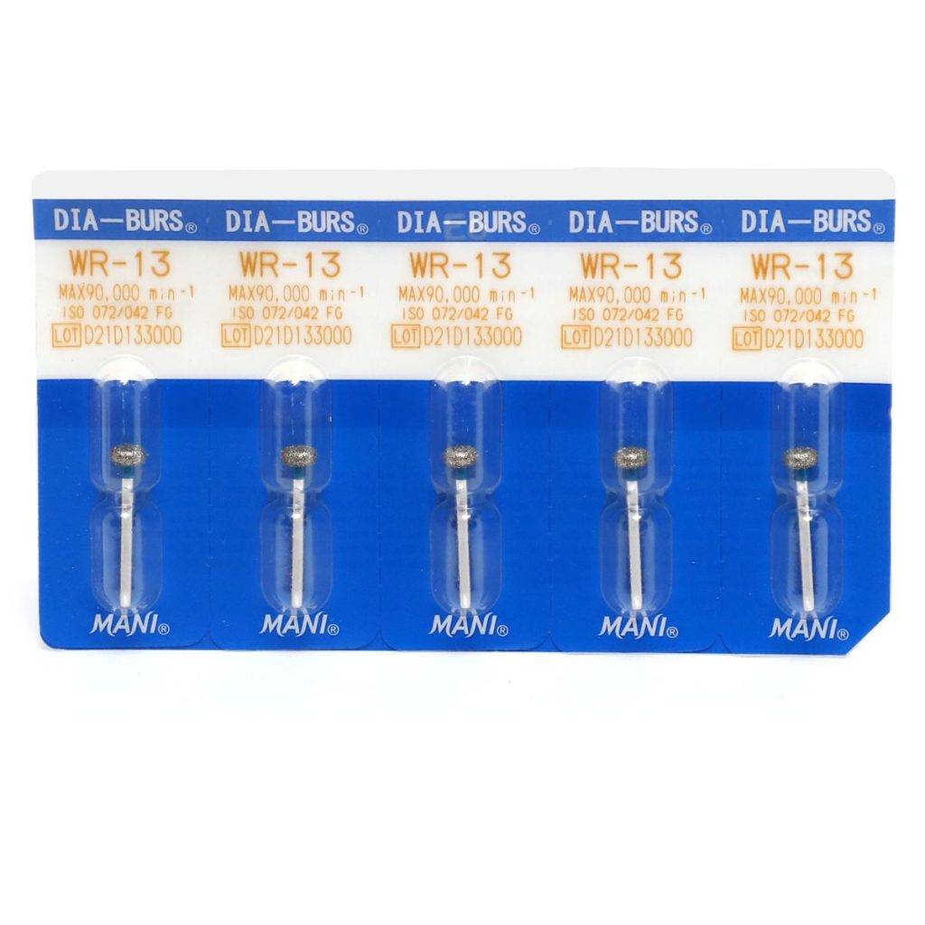 Mani Diamond Burs – WR Series / Wheel Round Edge