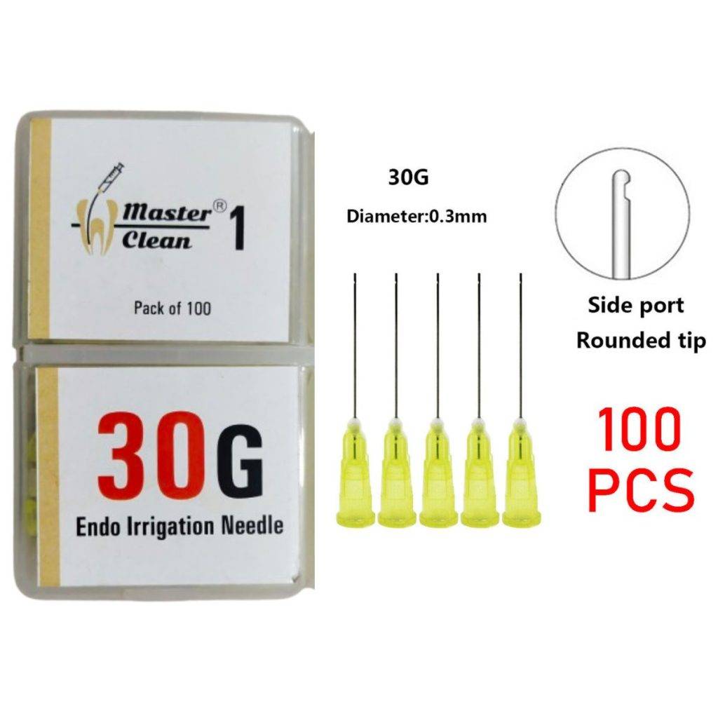 Master Clean Irrigation Needles – Single Side Vent 30G