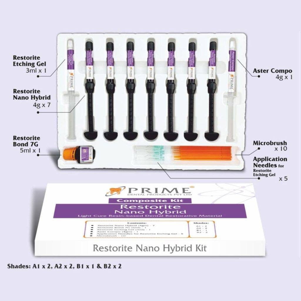 Prime Dental Composite Kit – Restorite Nano Hybrid Kit